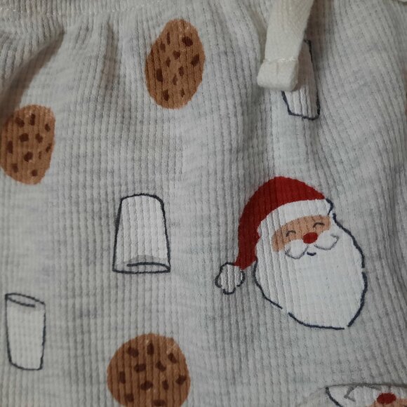 Carter's Christmas Baby Outfit, Santas Bestie, Cookies Milk, Pants Shirt 3-6, LN - Picture 5 of 11